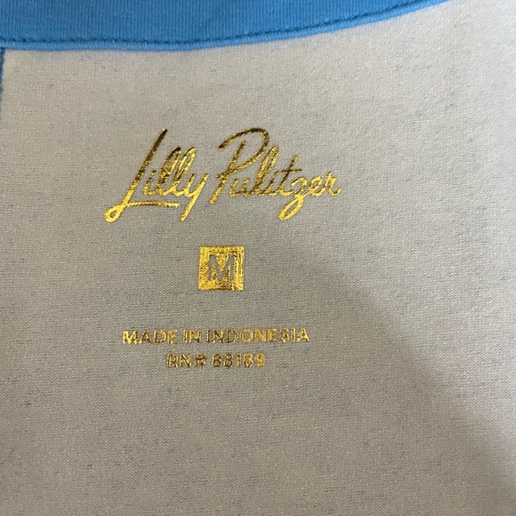 NWT Lilly Pulitzer Sophiletta Dress Lunar Blue A Lil Nauti Engineered Size Med - Picture 5 of 5